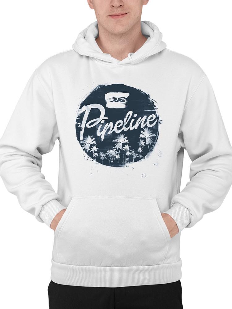 PIPELINE “Watermark” Men’s Long Sleeve Graphic Hoodie - Image 1