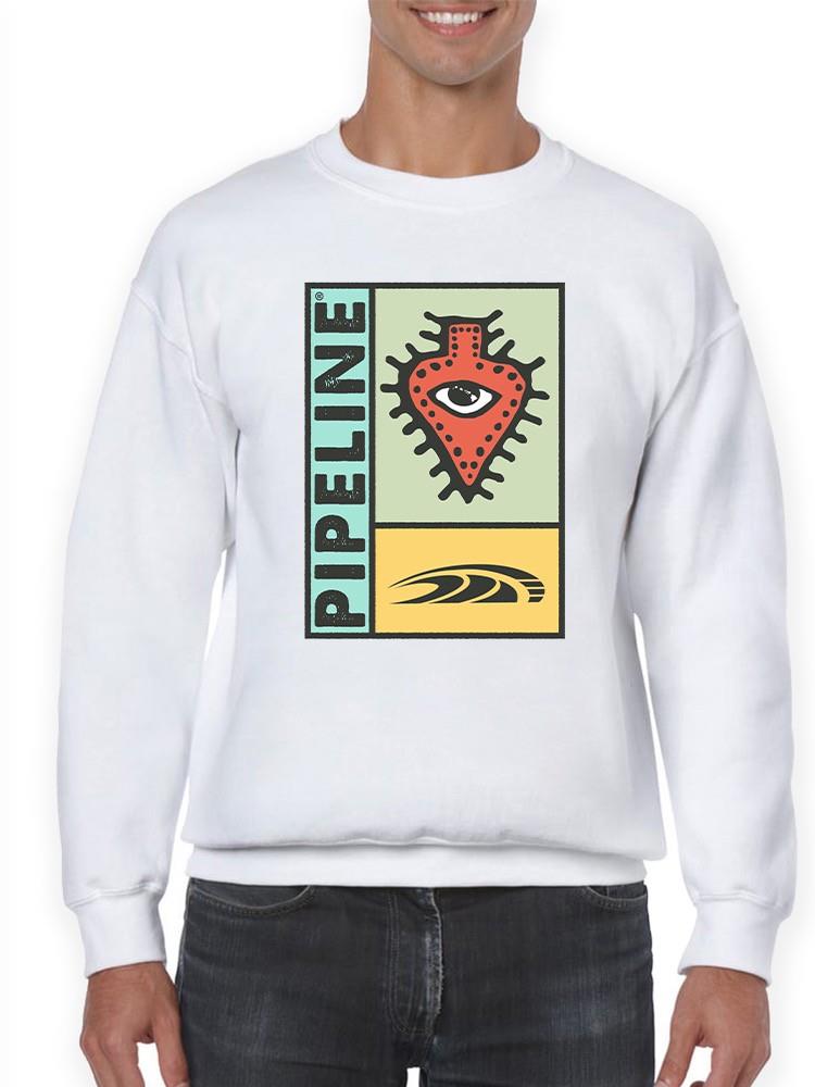 PIPELINE "Looking" Men's Long Sleeve Graphic Sweatshirt - Image 1