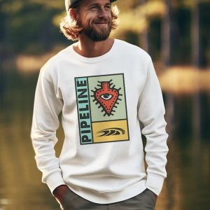 PIPELINE "Looking" Men's Long Sleeve Graphic Sweatshirt