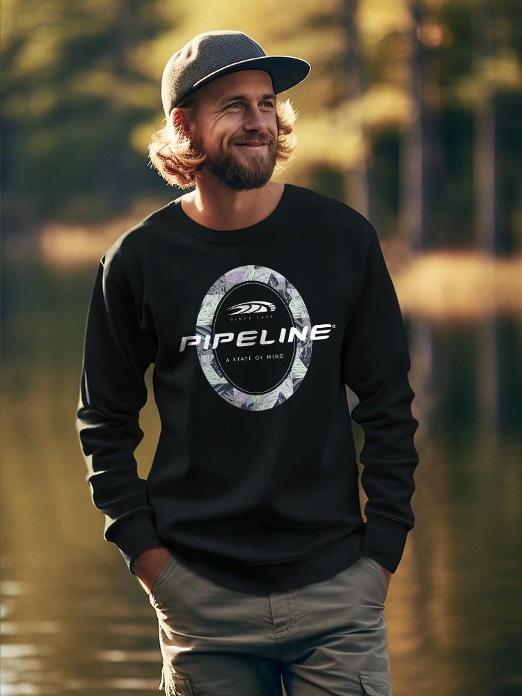 PIPELINE “Jigsaw” Men’s Long Sleeve Graphic Sweatshirt - Image 2
