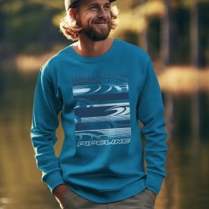 PIPELINE “Lines” Men’s Long Sleeve Graphic Sweatshirt