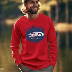 PIPELINE "Hideaway" Men's Long Sleeve Graphic Sweatshirt