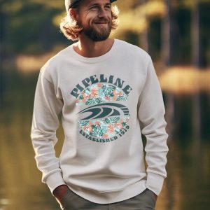 PIPELINE “Circular Floral” Men’s Long Sleeve Graphic Sweatshirt