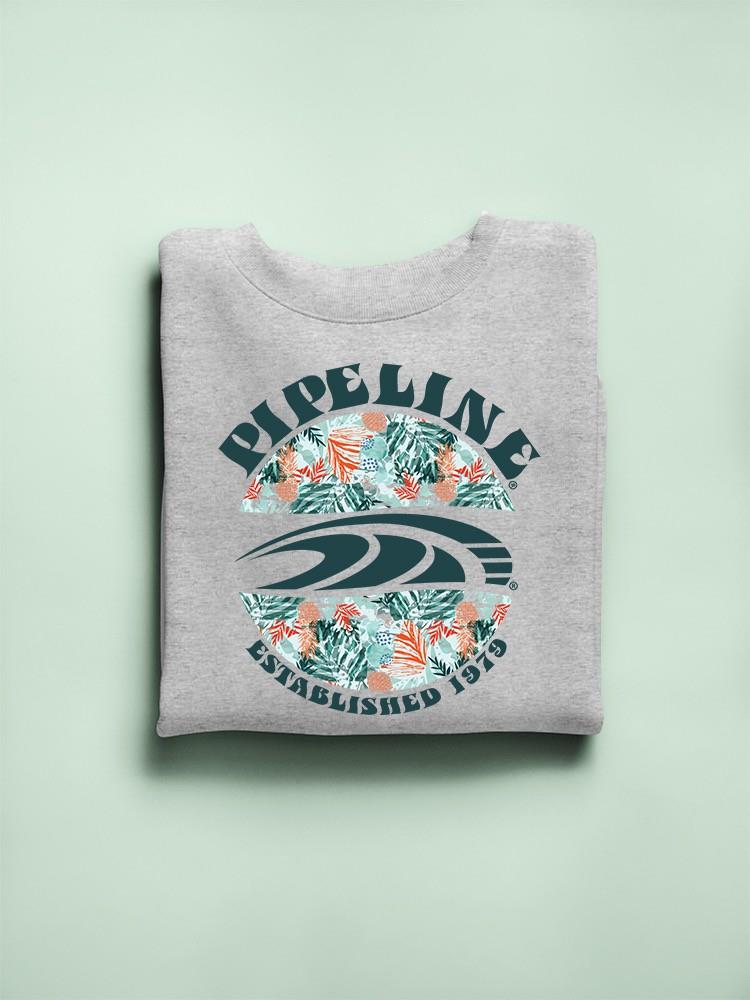 PIPELINE “Circular Floral” Men’s Long Sleeve Graphic Sweatshirt - Image 3