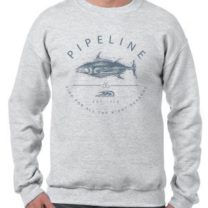 PIPELINE “Fish 4 All” Men’s Long Sleeve Graphic Sweatshirt