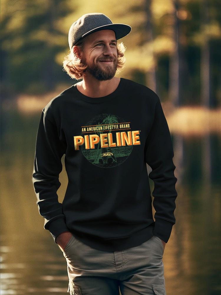 PIPELINE "Identification" Men's Long Sleeve Graphic Sweatshirt - Image 2