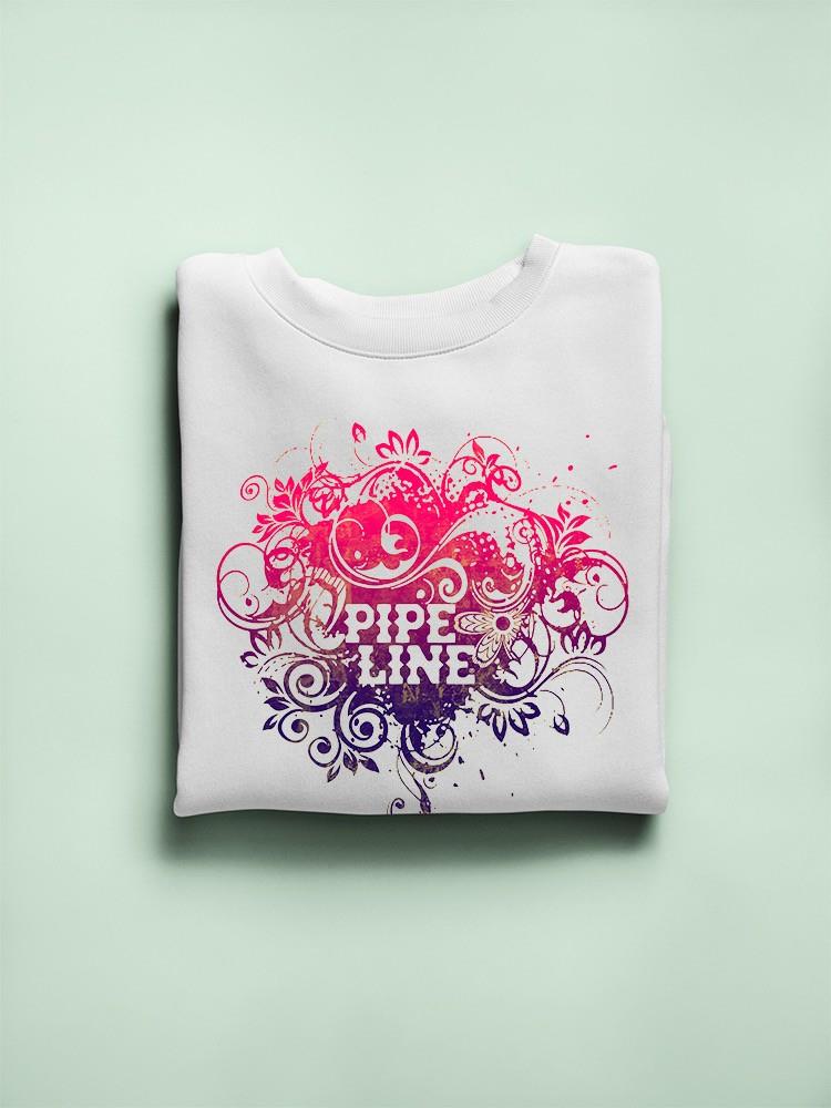 PIPELINE Waveflower “Vines” Women’s Long Sleeve Graphic Sweatshirt - Image 3