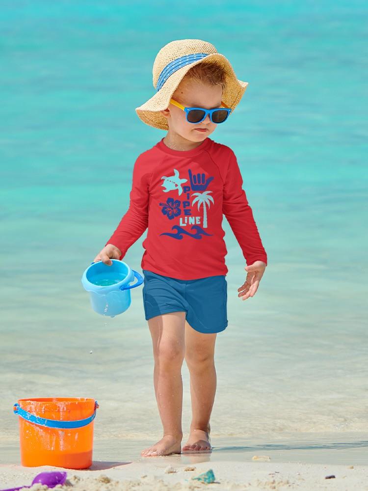 PIPELINE “Turtle Bay” Toddler Long Sleeve Graphic Tee - Image 2