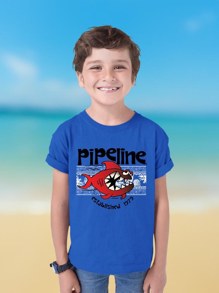 PIPELINE “Shark Alert” Toddler Short Sleeve Graphic Tee - Image 2