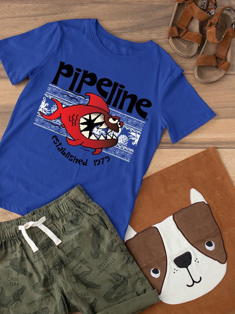 PIPELINE “Shark Alert” Toddler Short Sleeve Graphic Tee - Image 3