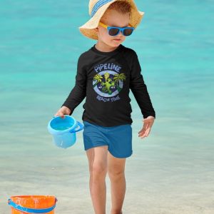 PIPELINE “Dancing Gecko” Toddler Long Sleeve Graphic Tee