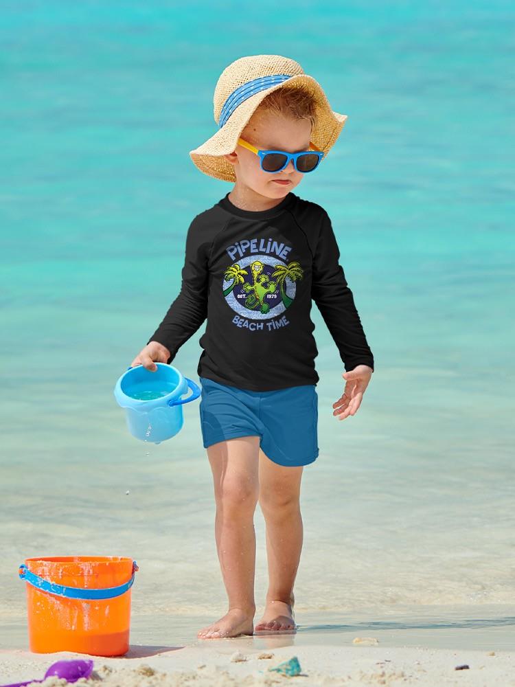PIPELINE “Dancing Gecko” Toddler Long Sleeve Graphic Tee - Image 2