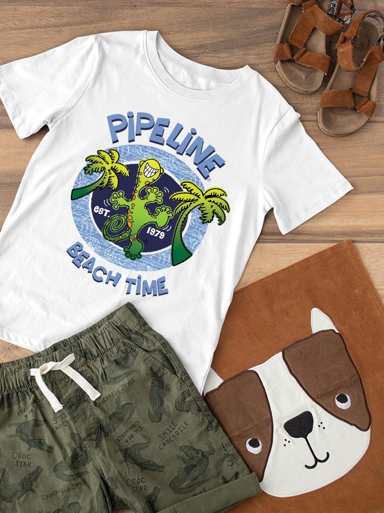 PIPELINE “Dancing Gecko” Toddler Short Sleeve Graphic Tee - Image 3