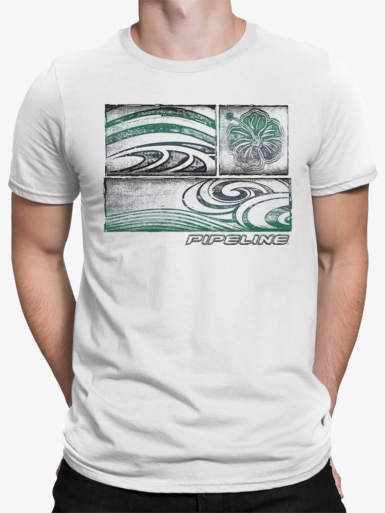PIPELINE “Etching” Men’s Short Sleeve Graphic Tee - Image 1