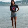 PIPELINE Waveflower “Peace & Love” Women’s Graphic Crop Top - Thumbnail Image 2