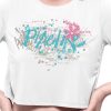 PIPELINE Waveflower “Scribble” Women’s Graphic Crop Top - Thumbnail Image 1