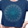 PIPELINE Waveflower “Mandala” Women’s Graphic Crop Top - Thumbnail Image 1