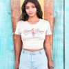 PIPELINE Waveflower “Tropically Grown” Women’s Graphic Crop Top - Thumbnail Image 3