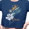 PIPELINE Waveflower “Scent” Women’s Graphic Crop Top - Thumbnail Image 1