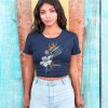 PIPELINE Waveflower “Scent” Women’s Graphic Crop Top - Thumbnail Image 3