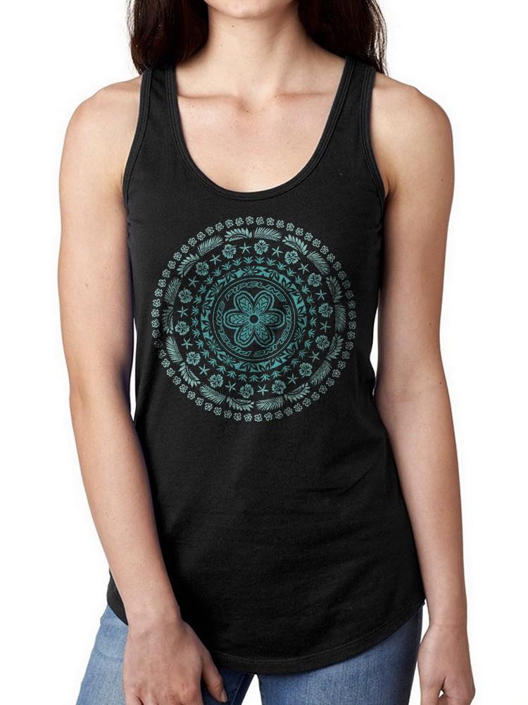 PIPELINE Waveflower “Mandala” Women’s Graphic Tank Top - Image 1