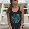 PIPELINE Waveflower “Mandala” Women’s Graphic Tank Top - Thumbnail Image 2
