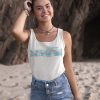 PIPELINE Waveflower “Leaf” Women’s Graphic Tank Top - Thumbnail Image 3