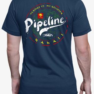 PIPELINE “Surfing is my Religion” Men’s Short Sleeve Graphic Tee