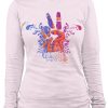PIPELINE Waveflower “Peace & Love” Women’s Long Sleeve Graphic Tee - Thumbnail Image 1
