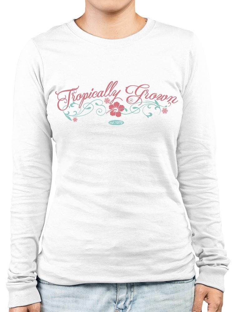 PIPELINE Waveflower “Tropically Grown” Women’s Long Sleeve Graphic Tee - Image 1