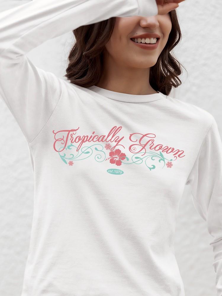 PIPELINE Waveflower “Tropically Grown” Women’s Long Sleeve Graphic Tee - Image 3
