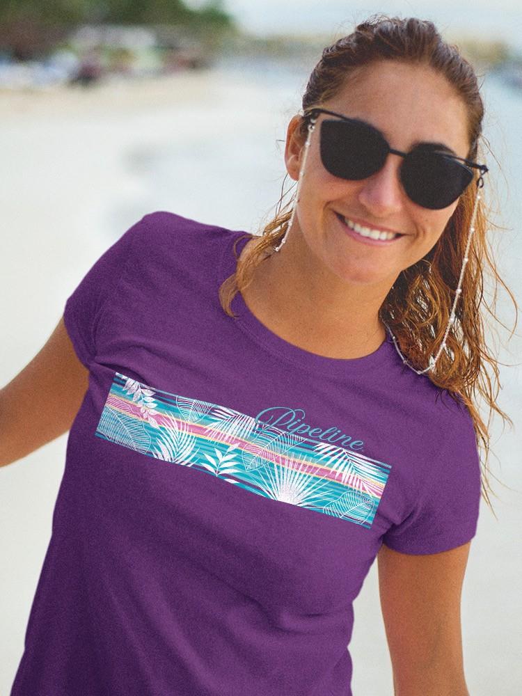 PIPELINE Waveflower “Leaf” Women’s Short Sleeve Graphic Tee - Image 2