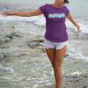 PIPELINE Waveflower “Leaf” Women’s Short Sleeve Graphic Tee - Thumbnail Image 3