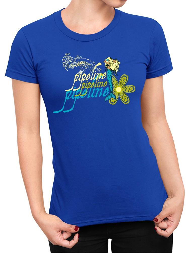 PIPELINE Waveflower “Mermaid” Women’s Short Sleeve Graphic Tee - Image 1