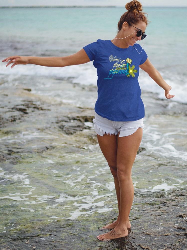 PIPELINE Waveflower “Mermaid” Women’s Short Sleeve Graphic Tee - Image 3