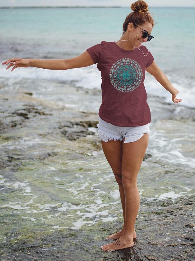 PIPELINE Waveflower “Mandala” Women’s Short Sleeve Graphic Tee - Image 3