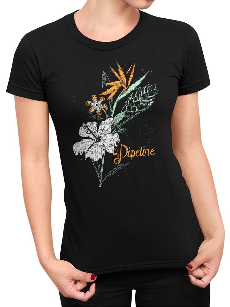 PIPELINE Waveflower “Scent” Women’s Short Sleeve Graphic Tee - Image 1