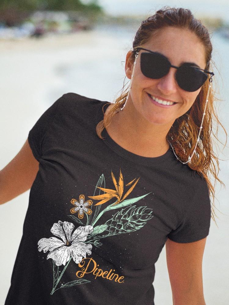 PIPELINE Waveflower “Scent” Women’s Short Sleeve Graphic Tee - Image 2