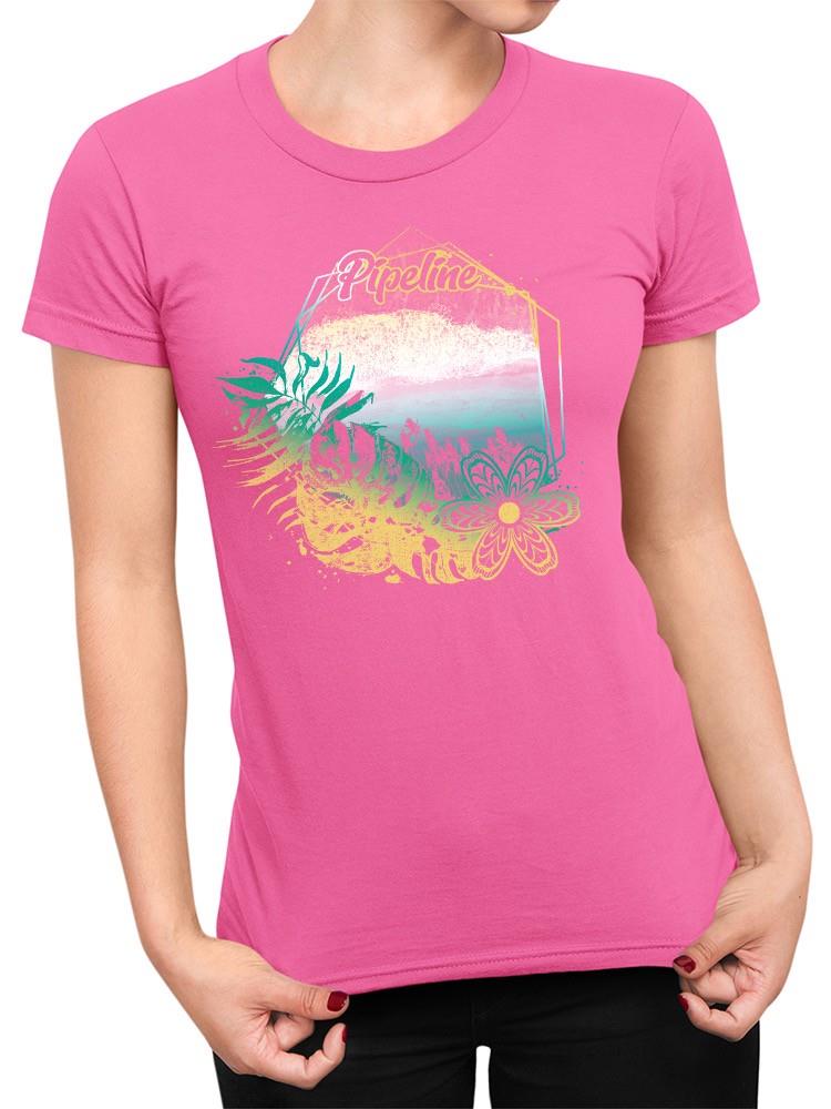 PIPELINE Waveflower “Tides” Women’s Short Sleeve Graphic Tee - Image 1