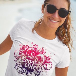PIPELINE Waveflower “Vines” Women’s Short Sleeve Graphic Tee