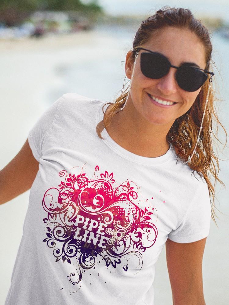 PIPELINE Waveflower “Vines” Women’s Short Sleeve Graphic Tee - Image 2