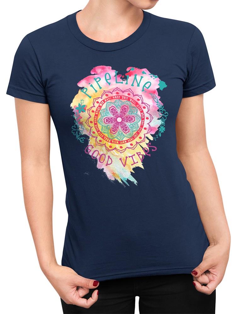PIPELINE Waveflower “Good Vibes” Women’s Short Sleeve Graphic Tee - Image 1