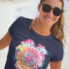 PIPELINE Waveflower “Good Vibes” Women’s Short Sleeve Graphic Tee - Thumbnail Image 2