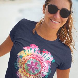 PIPELINE Waveflower “Good Vibes” Women’s Short Sleeve Graphic Tee