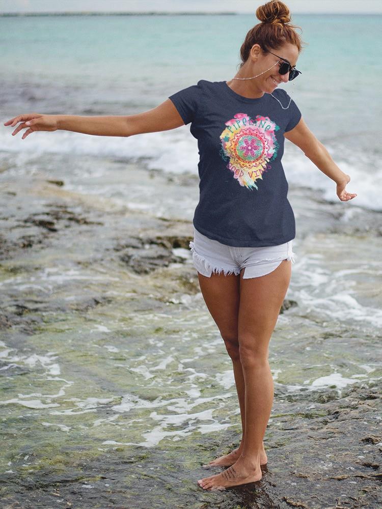 PIPELINE Waveflower “Good Vibes” Women’s Short Sleeve Graphic Tee - Image 3