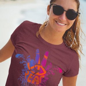 PIPELINE Waveflower “Peace & Love” Women’s Short Sleeve Graphic Tee