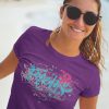 PIPELINE Waveflower “Scribble” Women’s Short Sleeve Graphic Tee - Thumbnail Image 2