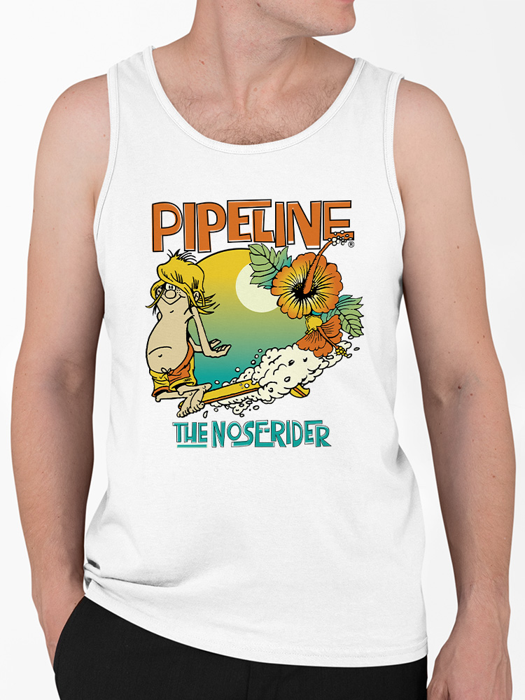 PIPELINE “The Noserider” Men’s Graphic Tank Top - Image 1