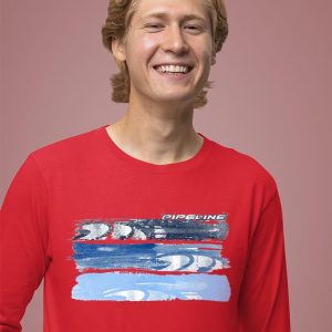 PIPELINE “Watercolor” Men’s Long Sleeve Graphic Tee