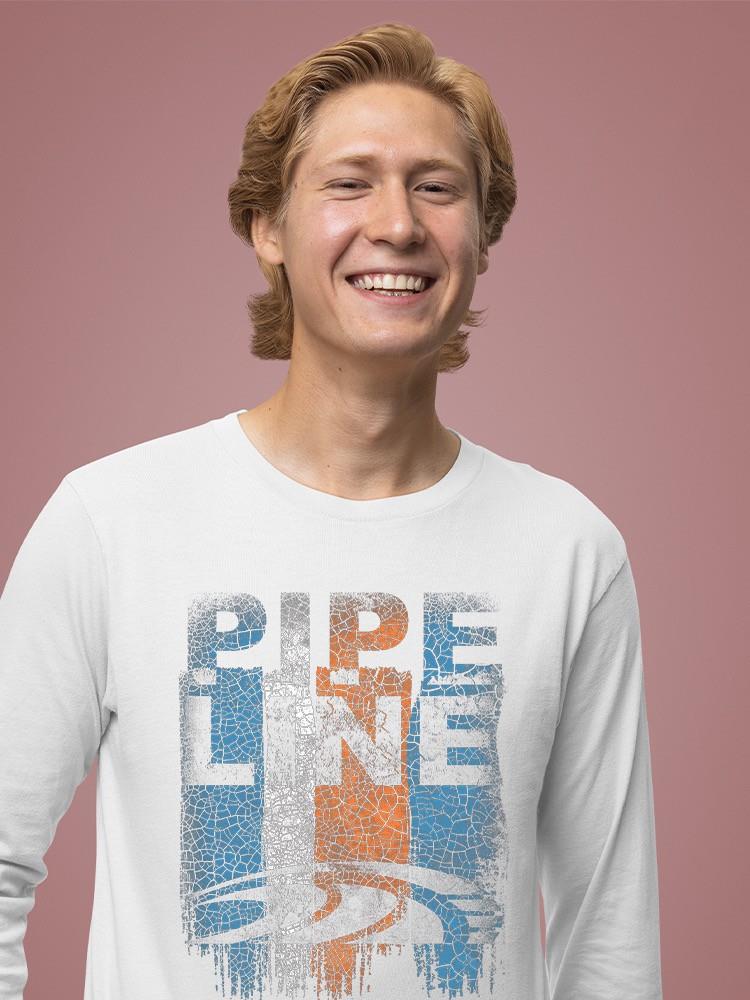 PIPELINE “Crinkle” Men’s Long Sleeve Graphic Tee - Image 2